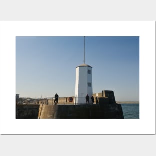 The entrance to Seahouses harbour - Northumberland, UK Posters and Art